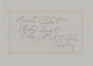 LINCOLN ASSASSINATION - BOSTON CORBETT