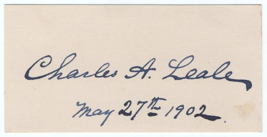 LINCOLN ASSASSINATION - CHARLES A. LEALE