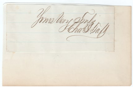 LINCOLN ASSASSINATION - CHARLES S. TAFT