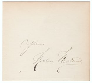 LINCOLN ASSASSINATION - HELEN WESTERN