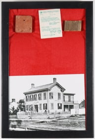 RELICS FROM THE HOME AND LAW OFFICE OF ABRAHAM LINCOLN