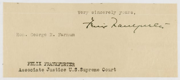 FELIX FRANKFURTER