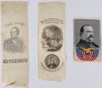 POLITICAL 'SILK' RIBBONS (3)