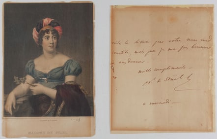 ANNE LOUISE GERMAINE DE STAEL-HOLSTEIN