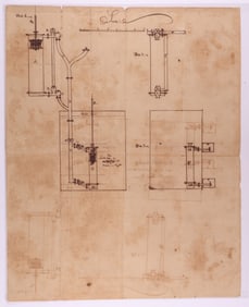 1802 DRAWING AND DESCRIPTION OF A PROPOSED STEAM ENGINE