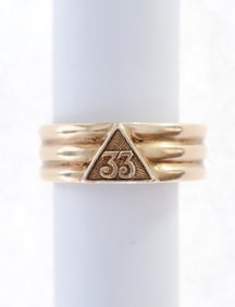 EDWARD V. RICKENBACKERS GOLD MASONIC RING