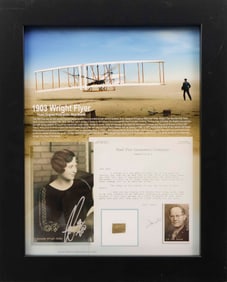1903 WRIGHT FLYER FLOWN LINEN RELIC