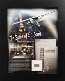 'SPIRIT OF ST. LOUIS' FLOWN AIRCRAFT LINEN