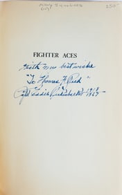 FIGHTER ACES SIGNED BOOK