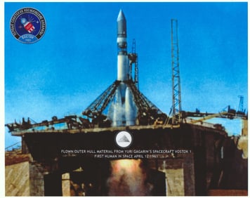 OUTER HULL METAL RELIC FROM YURI GAGARIN’S VOSTOK 1