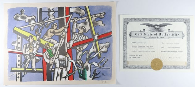 FERNAND LEGER SIGNED PRINT