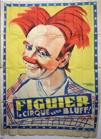 FIGUIER CIRCUS CLOWN POSTER