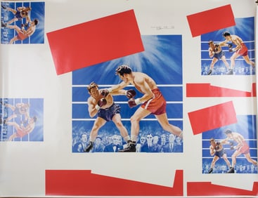 1950s BOXING POSTER