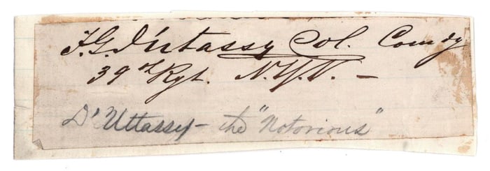 GEORGE FREDERICK D'UTASSY