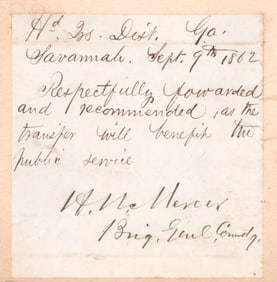 HUGH WEEDON MERCER