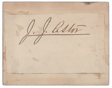 JOHN JACOB ASTOR, JR.
