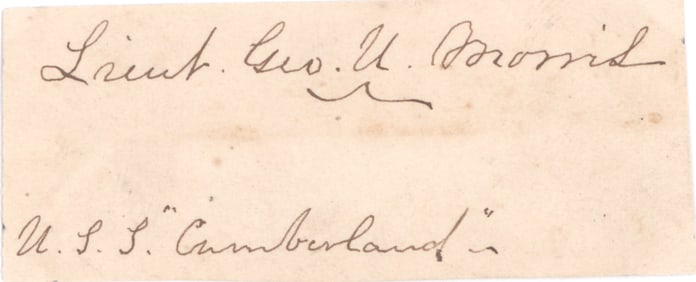 (U.S.S. CUMBERLAND) GEORGE U. MORRIS