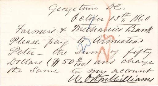 (ESPIONAGE) WILLIAM ORTON WILLIAMS