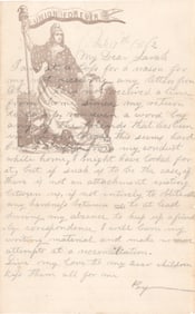 UNION SOLDIER MISSES HIS FAMILY