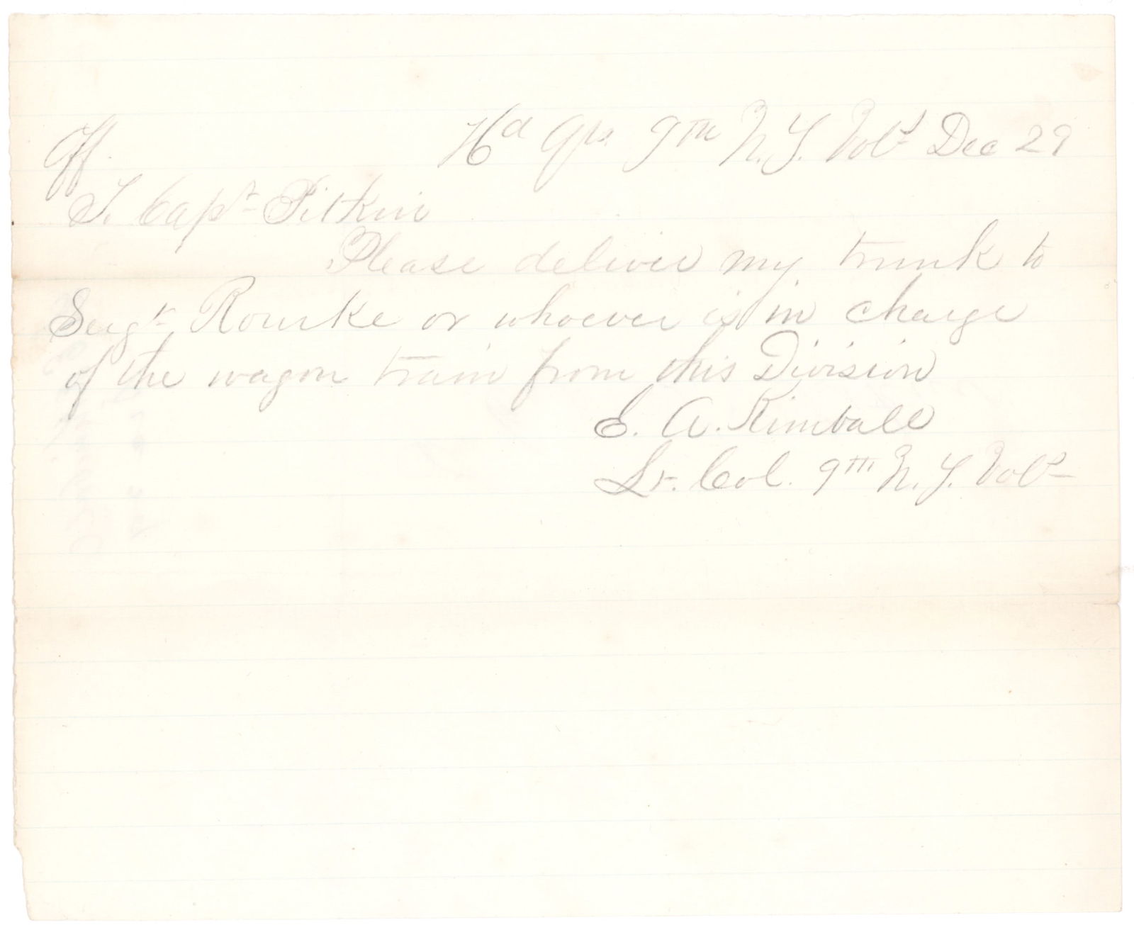 SOLE REGIMENTAL COMMANDER KILLED BY HIS GENERAL OFFICER (1 of 2)