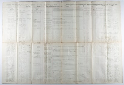 55TH ILLINOIS VOLS. MUSTER ROLL