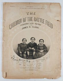 'CHILDREN OF THE BATTLE FIELD' SHEET MUSIC
