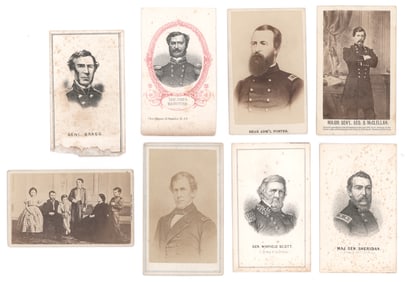 CIVIL WAR CDV COLLECTION (8)