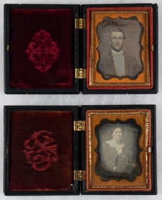 PATRIOTIC DAGUERREOTYPE CASES (2)