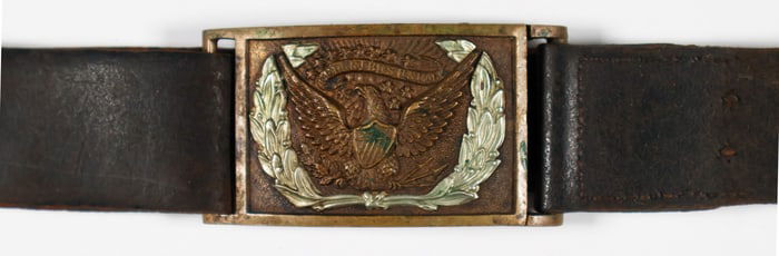 MODEL 1851 ENLISTED/NCO BELT PLATE WITH BELT