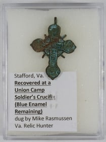 UNION SOLDIER'S CROSS DUG AT STAFFORD, VA.