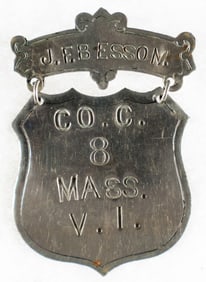 CIVIL WAR UNION GRAND ARMY OF THE REPUBLIC IDENTIFICATION BADGE