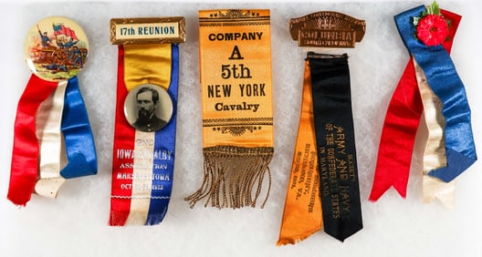 CIVIL WAR REUNION RIBBONS (6)