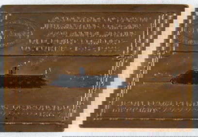 USS MERRIMACK COMMORATIVE PLAQUE