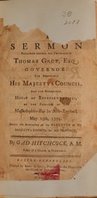 'SERMON PREACHED BEFORE HIS EXCELLENCY THOMAS GAGE...', 1774