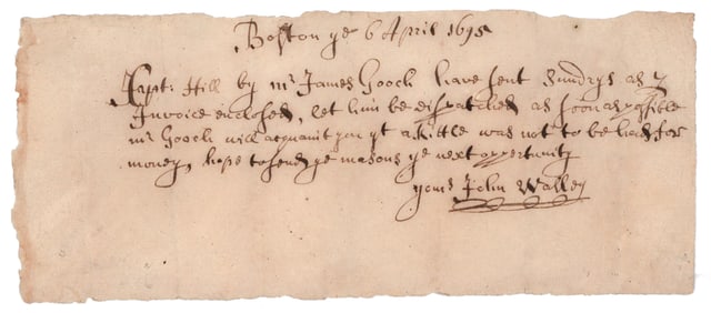 (KING WILLIAM’S WAR) JOHN WALLEY