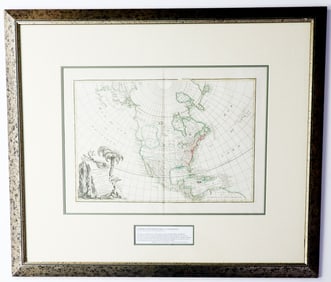 18TH CENTURY FRENCH MAP OF NORTH AMERICA