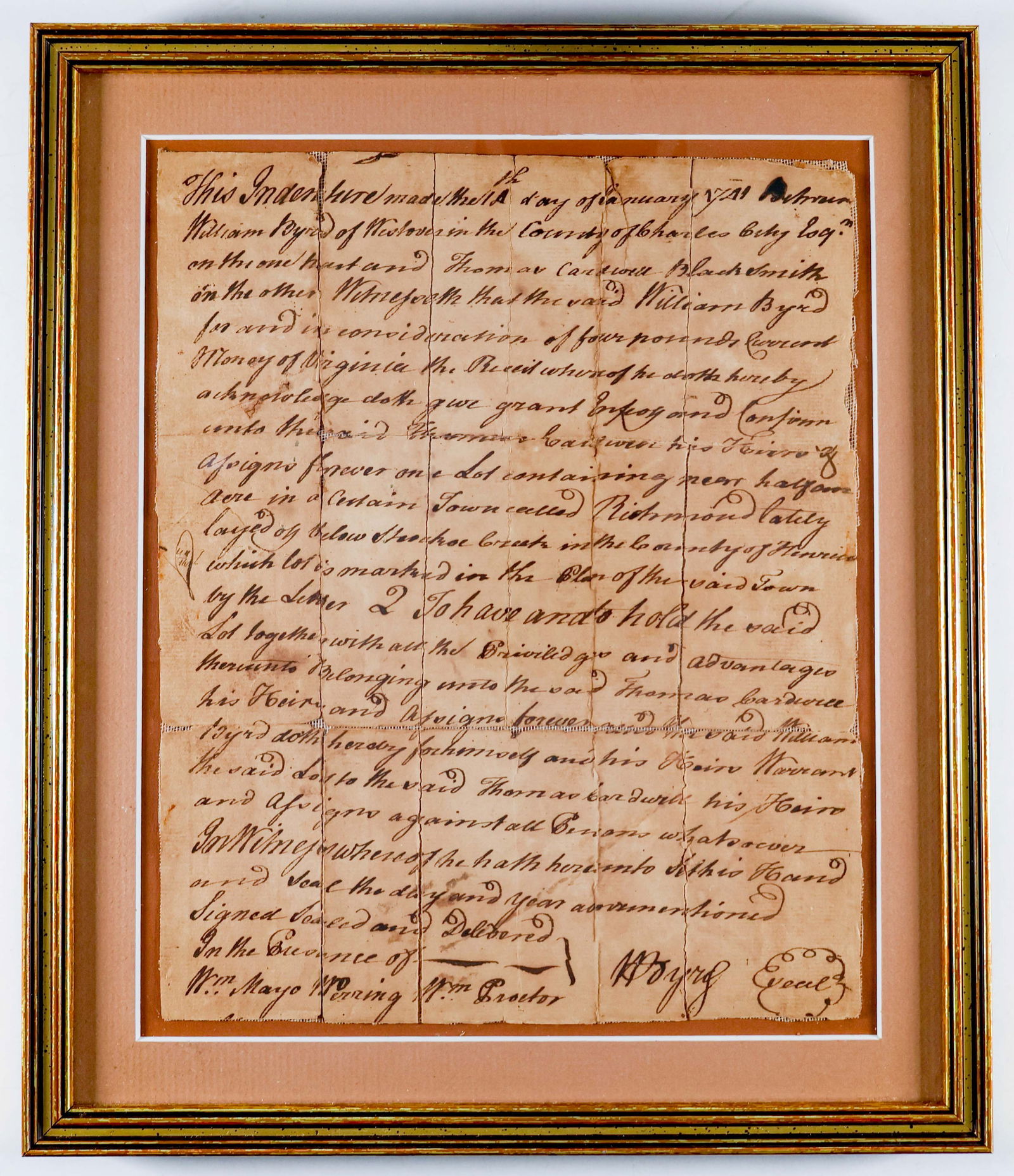 (RICHMOND, VIRGINIA) WILLIAM BYRD III (1 of 2)