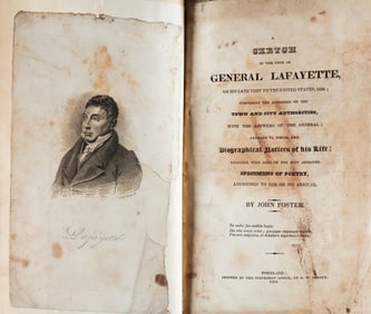 ‘SKETCH OF THE TOUR OF GENERAL LAFAYETTE’