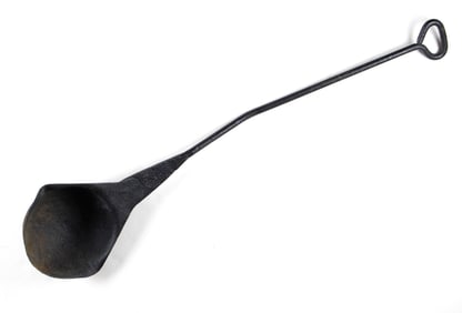 REVOLUTIONARY WAR-ERA CAST IRON SMELTING LADLE