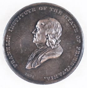 1824 FRANKLIN INSTITUTE SILVER AWARD MEDAL