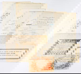 EARLY AMERICAN INVITATIONS (11)