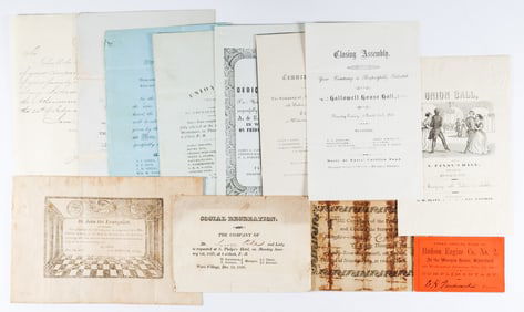 EARLY AMERICAN INVITATIONS (12)