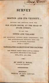 ‘A SURVEY OF BOSTON AND ITS VICINITY’