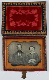 DAGUERREOTYPE SET WITHIN A BOOK-SHAPED CASE