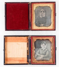 MATCHED PAIR OF CASED DAGUERREOTYPES