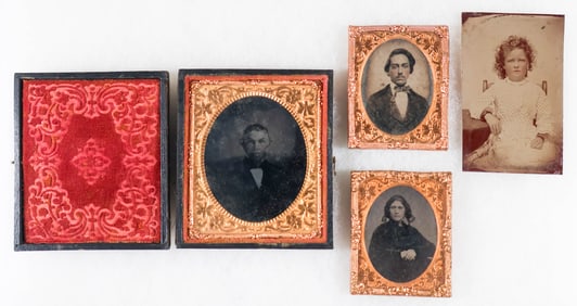 FOUR TINTYPE PHOTOGRAPHS (4)