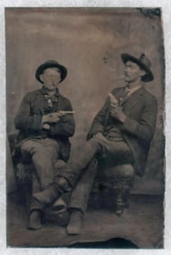 LATE 19TH CENTURY GUNSLINGERS’ TINTYPE
