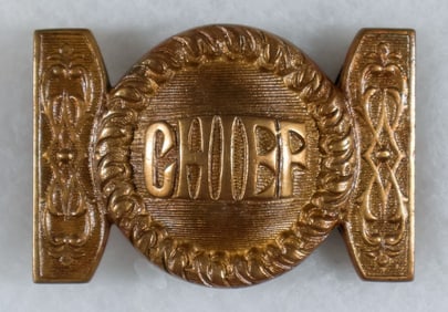 BRASS FIRE CHIEF'S BELT BUCKLE