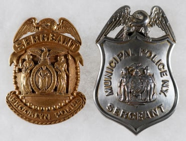 BROOKLYN (NEW YORK) SERGEANT'S POLICE BADGE