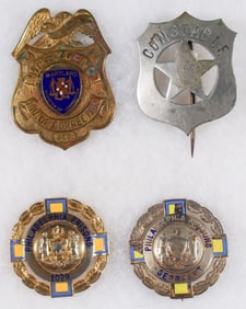 CORRECTIONAL OFFICERS BADGES (4)